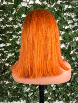 Perruque Orange Mi-Longue