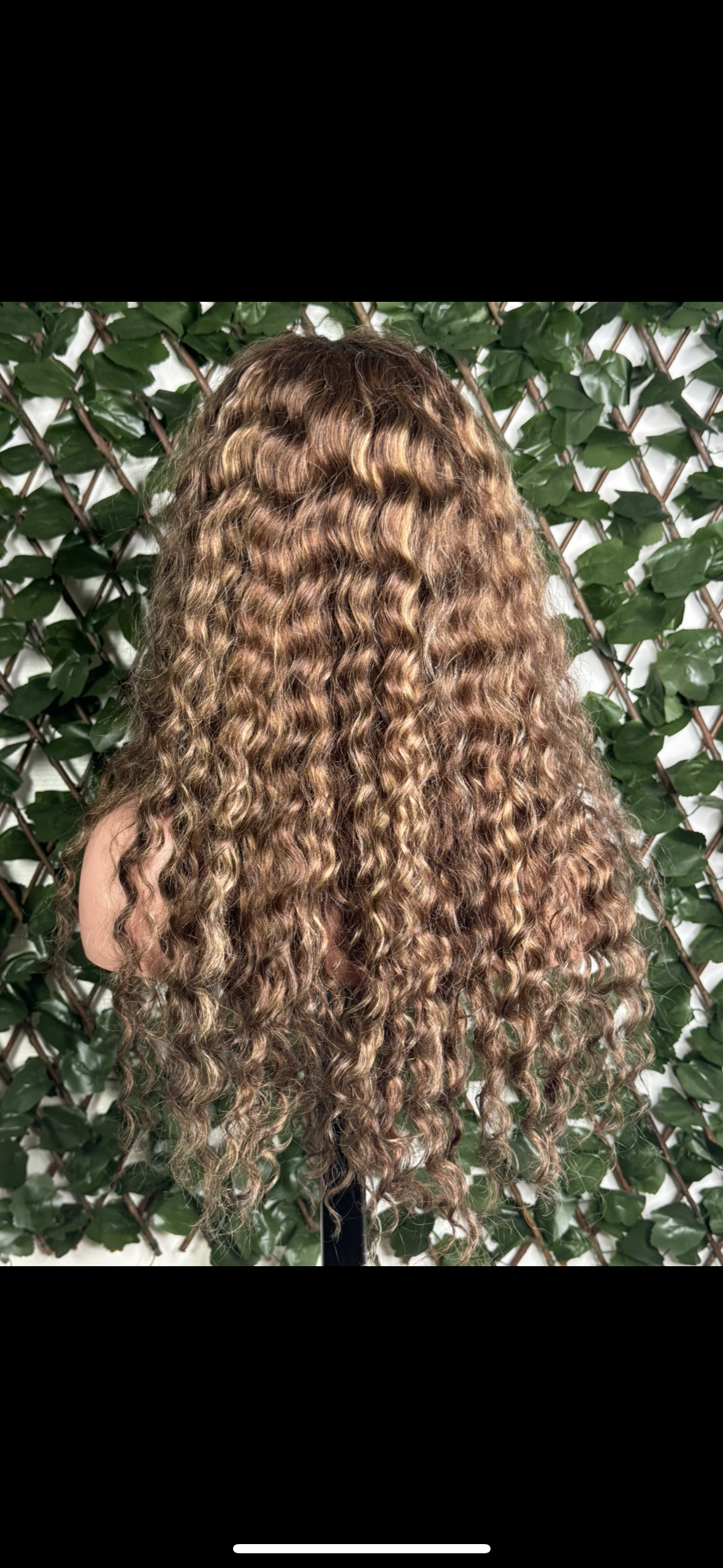 Perruque Boucles Miel Caramel