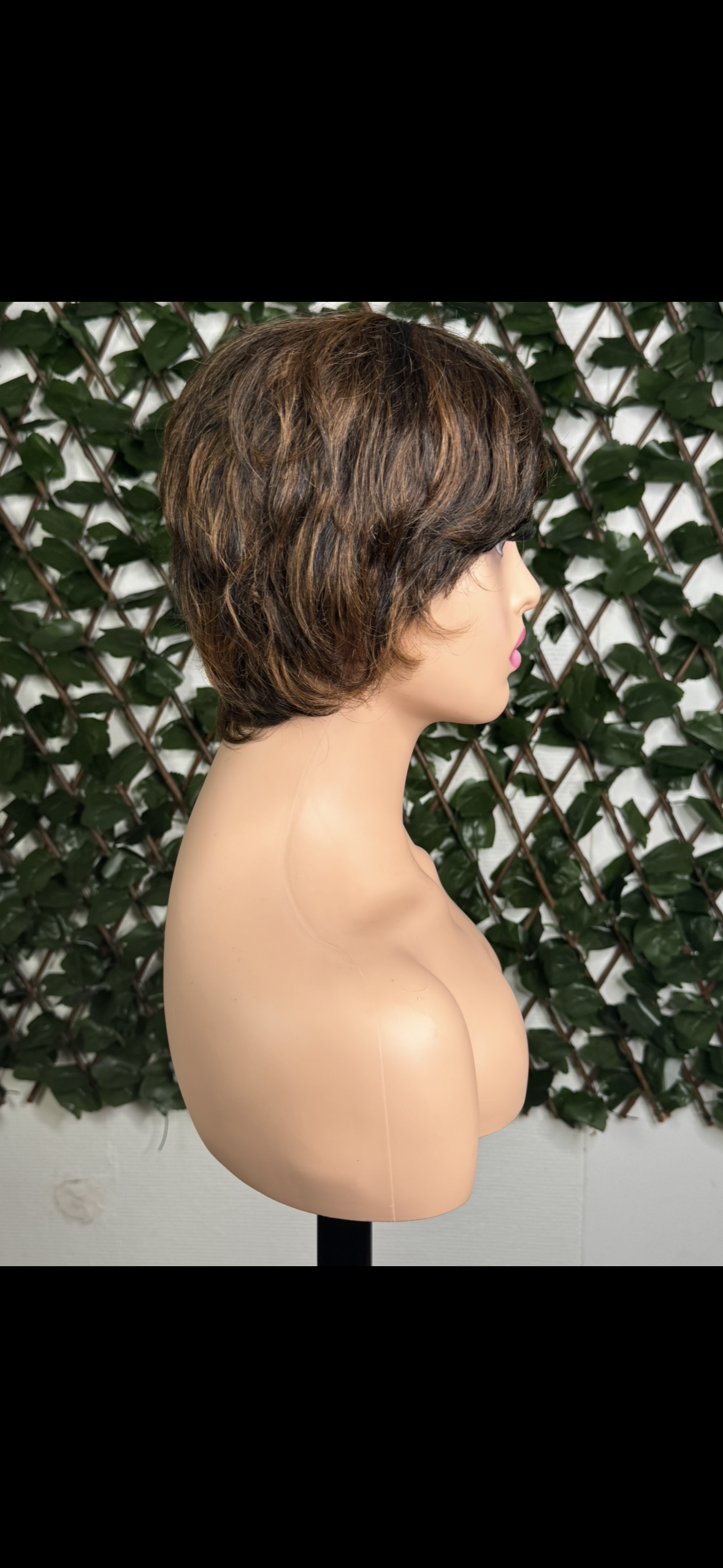 Perruque Coupe Pixie Brune