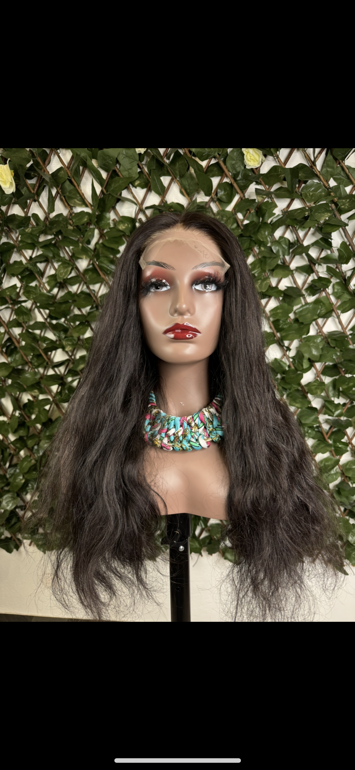 Perruque mi-longue ondulations légères