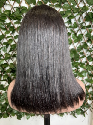 Perruque Lisse noire mi long