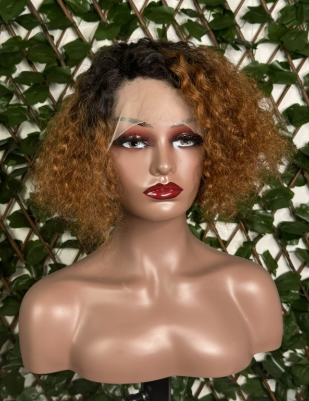 Perruque Lace Front Bouclée – Ombré Brun coline